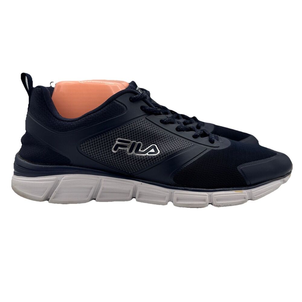 FILA Men's Running Shoes Navy Blue Grey Sneakers EUC Size 10 1RM00103-420 - Picture 6 of 9